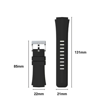 Universalus WatchStrap 22mm Dviejų spalvų Watchband už LOKMAT