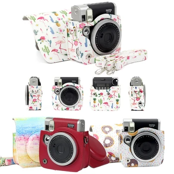 Už Fujifilm Instax Polaroid Mini 90 Peties, Kameros Apsaugos Atveju Spalvinga Odinis Fotoaparato Krepšys Mini90 Pu Odos Rankinės