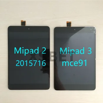 Už Xiaomi Mipad 1 2 3 A0101716 mce91 Jutiklinis Ekranas skaitmeninis keitiklis Stiklas+LCD Ekranas Asamblėjos Skydelio Pakeitimas Juoda+įrankiai