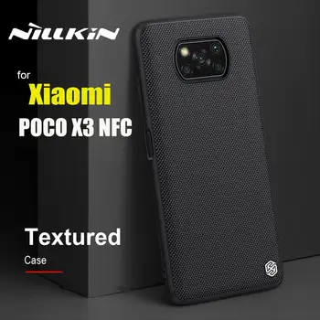 Už Xiaomi Poco X3 NFC Atveju, Korpusas Nillkin Tekstūra Nailono Pluošto, Patvarus, neslidus Telefono Galinį Dangtelį Atveju Xiaomi Mi POCO X3 NFC