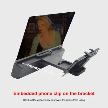 VIESULAS.CK 3D HD Ekrano Didintuvai mobilusis Telefonas Didelės raiškos Projekcija Laikiklis Reguliuojamas, Lankstus Visais Kampais Tabletės Turėtojas