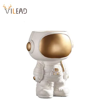 VILEAD Kosmoso Vyras Skulptūra Astronautas Statula Organizatorius Morden Kūrybos Kosmonautas Modelio Namo Kambaryje Biuro Apdailos Vaza Dovanos