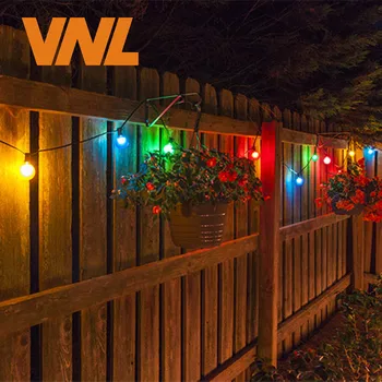 VNL IP65 LED Pasaulyje G50 Spalvotų Lempučių String Keičiamas Lauko Spalvinga String Žibintai, Vestuvių Kalėdinė Girlianda Šalis