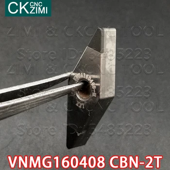VNMG160408 CBN 2T deimantinio disko Aukštos kietumas 2 kampas kubinio boro nitrido CNC Išorės tekinimo įrankiai turėtojas tekinimo VNMG plieno