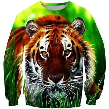 Vaikai Megztiniai 2020 Nauja Rudens Žiemos karalius žvėrys Tigras Berniukų, Mergaičių Mados Puloveris Childn Karšto Parduoti poliesteris Outwear Drabužiai