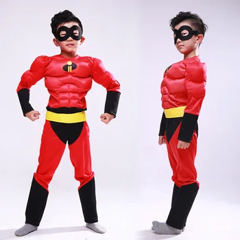 Vaikai Voras Berniukas Toli Nuo Namų Peter Parker Cosplay Kostiumų Keršytojas Superhero Raumenų Kostiumas Helovinas Kalėdinis Šėlsmas