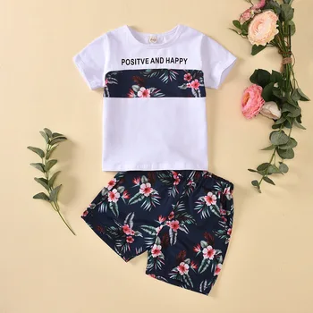 Vaikams kūdikių mergaitėms trumpomis rankovėmis viršūnes T-shirt pleistras gėlių šortai bamblys vaikams baby girl vasaros drabužių rinkiniai 2vnt 1-6Y