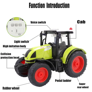 Vaikų Traktoriaus Žaislai Didelio masto Modeliavimas Ūkininko Transporto priemonės Modelio Ūkio Transporto Priekaba Dovanos Vaikams