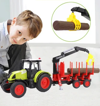 Vaikų Traktoriaus Žaislai Didelio masto Modeliavimas Ūkininko Transporto priemonės Modelio Ūkio Transporto Priekaba Dovanos Vaikams