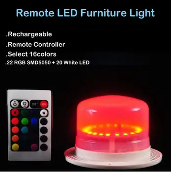 Vandeniui LED Dekoratyvinis Stalo Lempos Vestuves Apdaila Pagal Lentelėje LED Baldai Lighitng su Įkraunama Baterija