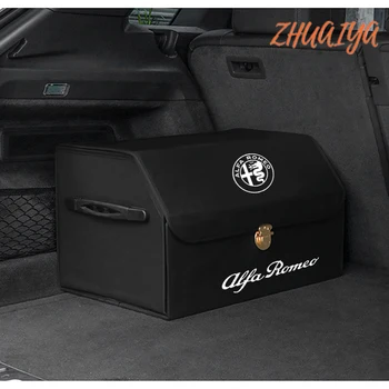 Vandeniui odos automobilio bagažo skyriaus talpinimo aukštos kokybės prabangus laikymo dėžutė Tinka Alfa Romeo 147 156 159 Giulietta Stelvi