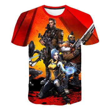 Vasaros Mados Atsitiktinis Naujas Žaidimas Borderlands 3 T-Shirts Naujausias 3D Spausdinimo Populiarus Žaidimas Borderlands 3 T-Marškinėliai Vyrams, Moterims Topai Hipster