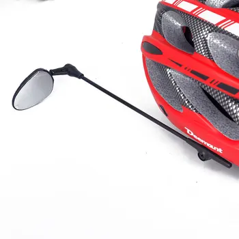 Veidrodis 360 laipsnių dviračių šalmas mini galinio vaizdo stebėjimo veidrodis rotacija