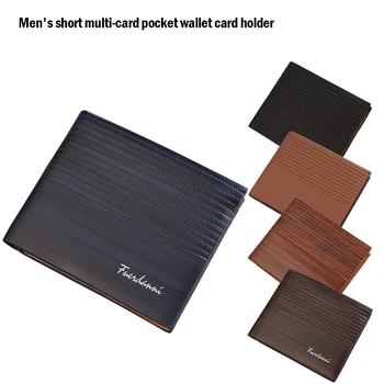 Verslo Vyrų Piniginės Atsitiktinis Multi-card Padėtį, Kredito Kortelės Turėtojas Ultra Plonas Monetų Piniginė Vyrams Nešiojamų Bifold Vyrų Sankabos Krepšys