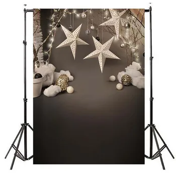 Vinilo Fotografijos Fone Kalėdų žvaigždė Kompiuterį, Spausdinami Užsakymą vaikų Fotografija Backdrops fotostudija F-2212