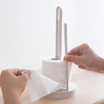Virtuvės Vertikalus Popieriniu Rankšluosčiu Stovo Tingus Stovo Ritininio Popieriaus Laikiklis Plastiko Wrap Popieriniu Rankšluosčiu Stalčiuko