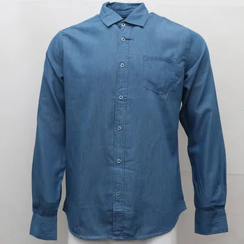 Vyras denim džinsai marškinėliai prekės vyrų ilgas rankovėmis marškinėliai vyrams medvilnės socialinės hombre dyzelinas chemises homme