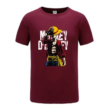 Vyriški T-shirt Vienas Gabalas Luffy marškinėliai atsitiktinis marškinėlius homme O kaklo streetwear vyras marškinėliai berniukams drabužius anime vasaros top tees