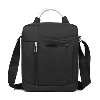 Vyriški krepšys šviesos Vyrų Pečių Maišą kišenėje Vandeniui Atsitiktinis crossbody bag Black Drobės krepšys peties Atsitiktinis tote bag