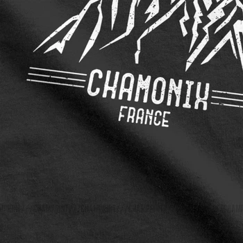 Vyrų Marškinėliai Chamonix Nuostabus Medvilnės Tees Kalnai Yra Ragindamas Atgal Šalį Lauko Lipti Žygis Marškinėliai Drabužių Spausdinti