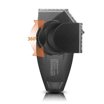Vyrų Plaukų Žoliapjovės Elektrinės USB Įkrovimo 360° Pasukimo Plaukų Clipper su 4 Ribą šukos Pjovimo Barzda, Kirpykla/Skutimosi Skustuvas