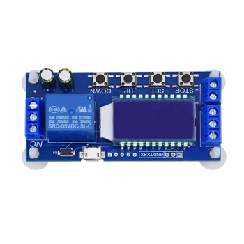 WAVGAT Micro USB Skaitmeninis LCD Ekranas Laiko Vėlinimo Relė Modulis DC 6-30 V Kontrolės Daugiafunkcį Laikmačio Jungiklis Sukelti Ciklo XY-LJ02