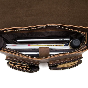 WESTAL natūralios odos nešiojamas krepšys vyrų portfelis nešti vyrus krepšys kelionės nešiojamas krepšys dokumentai, kompiuterio krepšys 9033