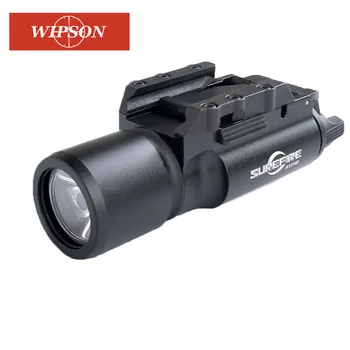 WIPSON Taktinis X300 Žibintuvėlis atsparus Vandeniui Ginklas Šviesos pistoletas Pistoletas Lanterna Šautuvas Picatinny Weaver Mount Medžioklės
