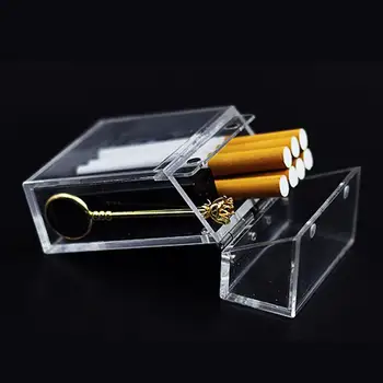 Waasoscon INS Stiliaus Vėjo Akrilas Skaidri Cigarečių Atveju Storio Nešiojamasis Lengvesni Paketo Saugojimo Dėžutė