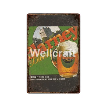 [ WellCraft ] Išgerti Alaus Metalo Plakatas Užsakymą Alavo pasirašyti Dekoro LT-1960 m.