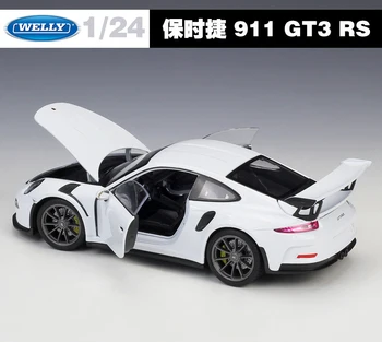 Welly 1:24 Diecast 2016 911 GT3 RS Sport Automobilio Raudona Balta Mėlyna Žalia Violetinė Aukštos Modeliavimas Transporto priemonės Metalų Lydinio Modelio Automobilių