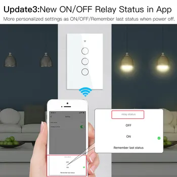 WiFi Smart Light Touch Jungiklio Nėra Neutralus Vielos Reikia Protingo Gyvenimo Tuya APP kontrolės Alexa 