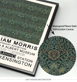William Morris Šiaurės Drobės Paiting Abstraktaus Stiliaus Sienos Nuotraukas Spausdina Ir Plakatai Gėlių, Augalų Kambarį Apdaila