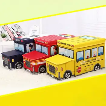 Wonderlife Animacinių Filmų Automobilio Formos Saugojimo Išmatose Žaislų Saugojimo Nešiojamas, Sulankstomas Automobilio Formos Laikymo Lauke, Vaikų Kambarys Dekoratyviniai Baldai