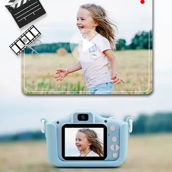 X5 Vaikų Skaitmeninis Fotoaparatas Hd Ips Dual Lens Foto ir Video Daugiafunkcį Fotoaparatas Usb Įkrovimo Kamera