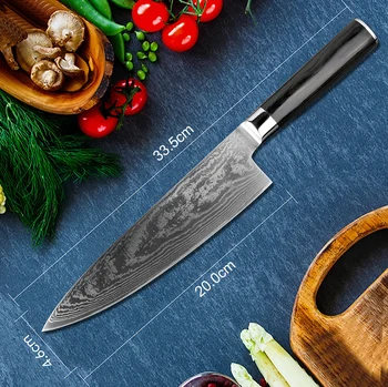 XITUO Damasko Peiliai Chef Peilis Japonų Virtuvės Peilis Damaske VG10 67 Sluoksniu Nerūdijančio Plieno Peilis Itin Aštrių Sashimi Cleaver