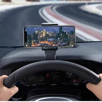 XMXCZKJ Universalus Telefonų Priedai HUD prietaisų Skydelio Automobilinis Telefono Laikiklis 360° Reguliuojamas GPS Automobilių Įrašą Telefono Stovas, 