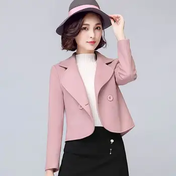 Xiao Nizi kailis moterų trumpą dalį, rudens ir žiemos 2019 naujas moterų vilnonių sustorėjimas mažas tiktų vilnonis paltas