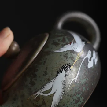 Xishi Keramikos Gervės Kung Fu Rankų darbo Arbatinukas Žalioji Kiniška Arbata puodą 220ml