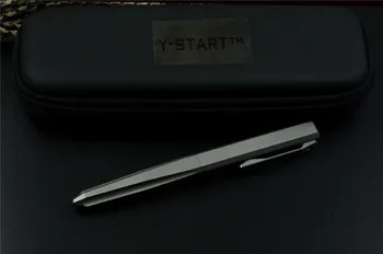 Y-PRADĖTI taktinis rašiklis Titano lydinio rankena, lauko kempingas gynybos EDC įrankiai
