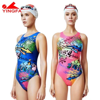 YINGFA naujas mergaičių trikampis konkurencijos mokymo maudymosi kostiumėlį, vandeniui atsparus chloro atsparus moterų maudymosi kostiumėliai, maudymosi kostiumą