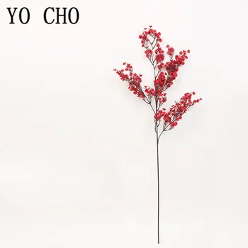 YO CHO Šilko cherry blossom filialo bendrosios filialo cherry blossom kamieninių 100 cm įvykio vestuves dirbtinių gėlių dekoracija