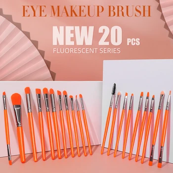 ZZDOG 20pcs Profesinės Eyeshadow Brush Set Aukštos Kokybės Akių informacijos Makiažo Šepetėliai Natūralaus Plaukų Kosmetikos Priemonių Fondas