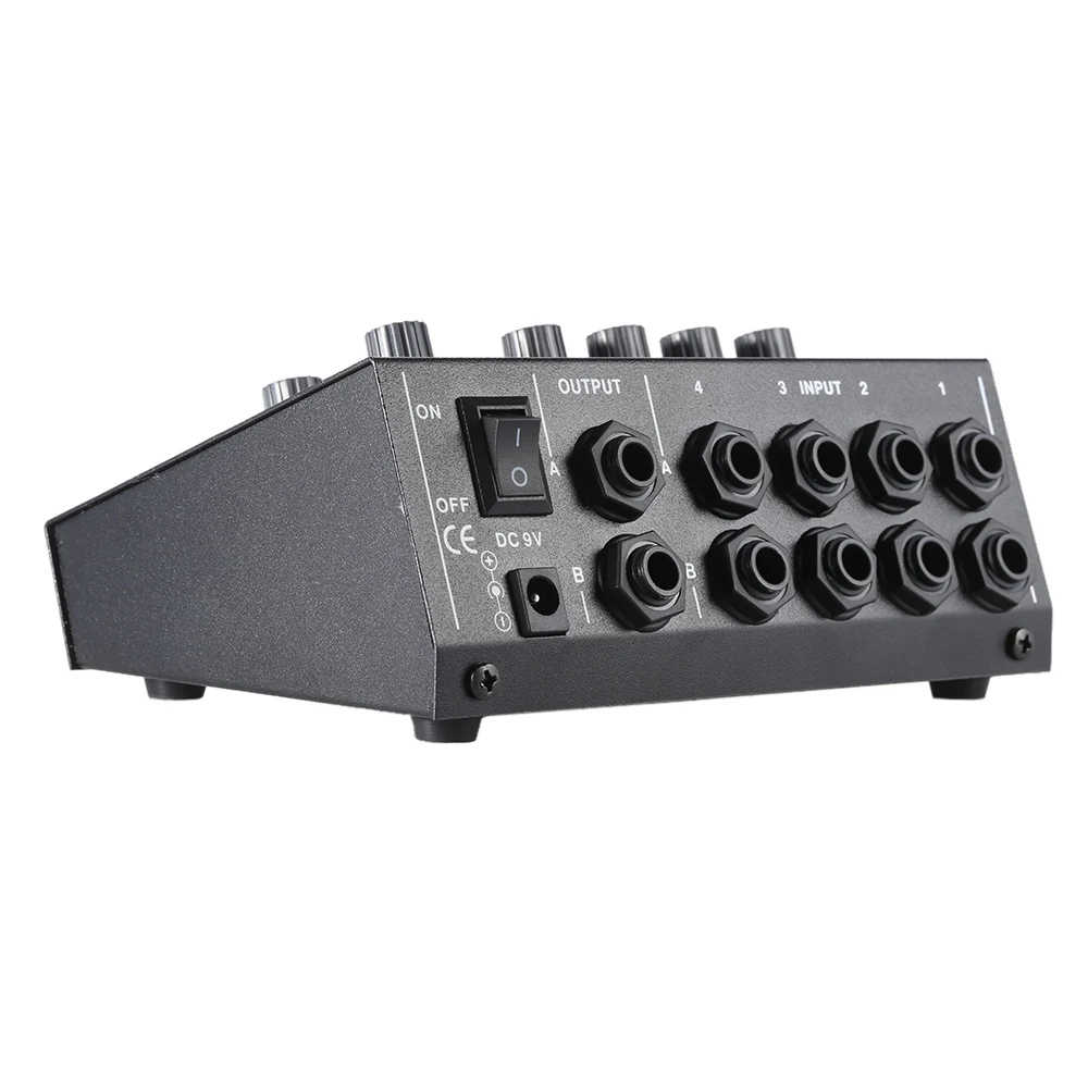 Ammoon AM-228 Ultra-kompaktiškas, Žemas Triukšmo lygis 8 Kanalų Metalo, Mono Stereo Garsas, Garso Maišytuvas su Maitinimo Adapterio Kabelis