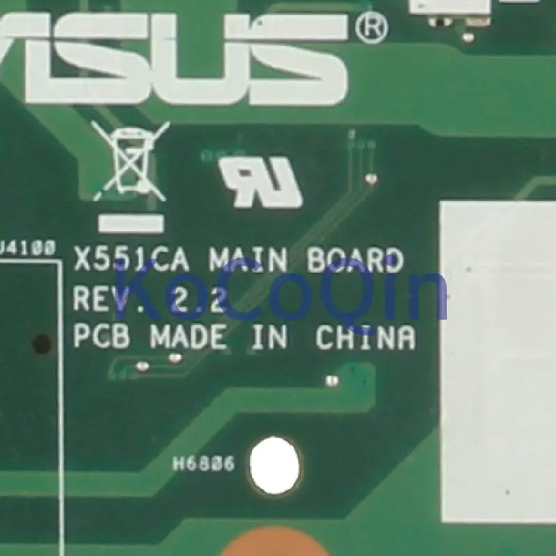 KoCoQin nešiojamojo kompiuterio motininė Plokštė, Skirta ASUS X551CA APS.2.2 CELERON 1007U SJTNV DDR3 Mainboard
