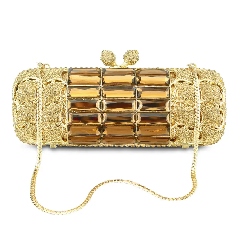 Chaliwini Prabanga Aukso Blizgučiais Deimantų Tuščiaviduriai Iš Moterų Vakare Sankabos Piniginės Grandinės Vestuvių maišelį Telefoną Kišenėje Šalis Diena Rankinės