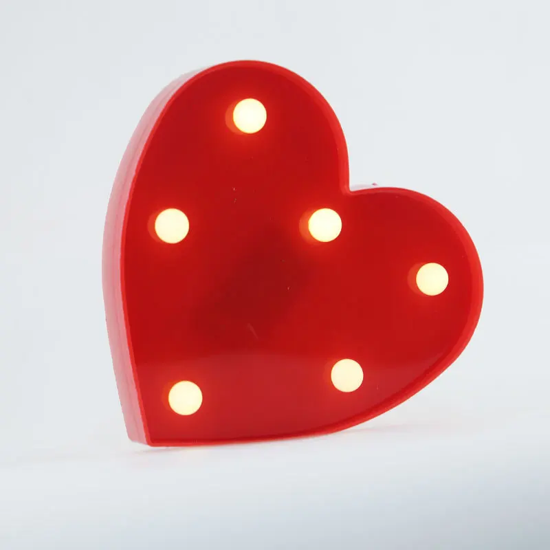 Šilta Balta Raudona Širdies Naktį Žibintai, Vestuvių Dekoravimas Valentino Dieną Santuokos Pasiūlymą Rekvizitai