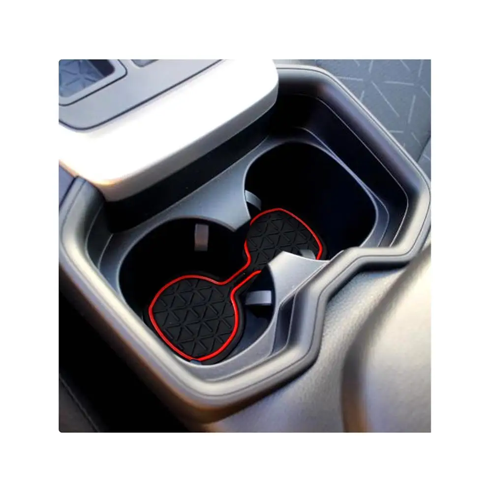RUIYA Durų Groove Kilimėlis RAV4 2019 m. 2020 m., Vairas Kairėje Automobilių Slydimo Vartų Angą Pagalvėlės Auto Interjero Aksesuarų Raudona Balta Juoda