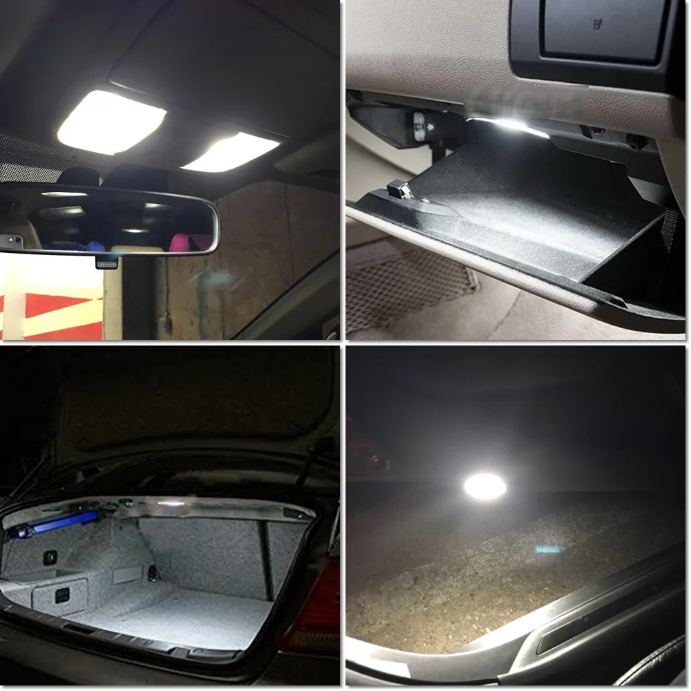 7pc x Gražus Klaidų, LED lempos, Interjero Priešrūkiniai žibintai rinkinys 2000-2017 Fiat Doblo Žemėlapis Dome Kamieno lemputė
