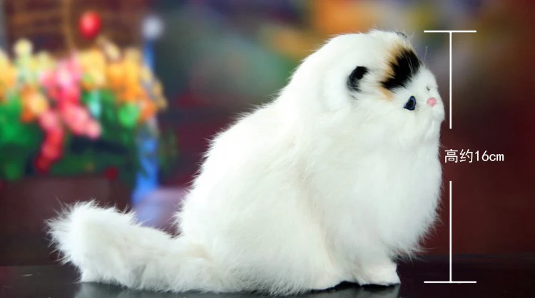 Nekilnojamojo Plaukų Cat Dolls Modeliavimas gyvūnų žaislas katėms bus meowth vaikų naminių kačių pliušiniai žaislai, papuošalai gimtadienio dovana Elektroninių Pet